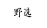 野选